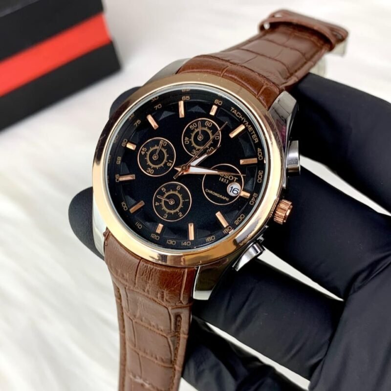 tissot watch black gold