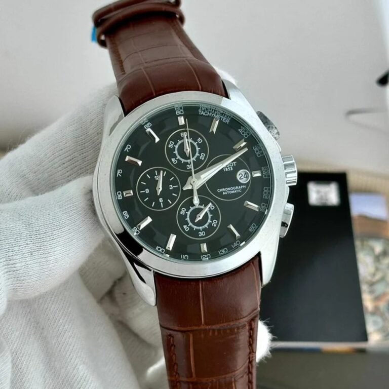 Tissot watch black silver